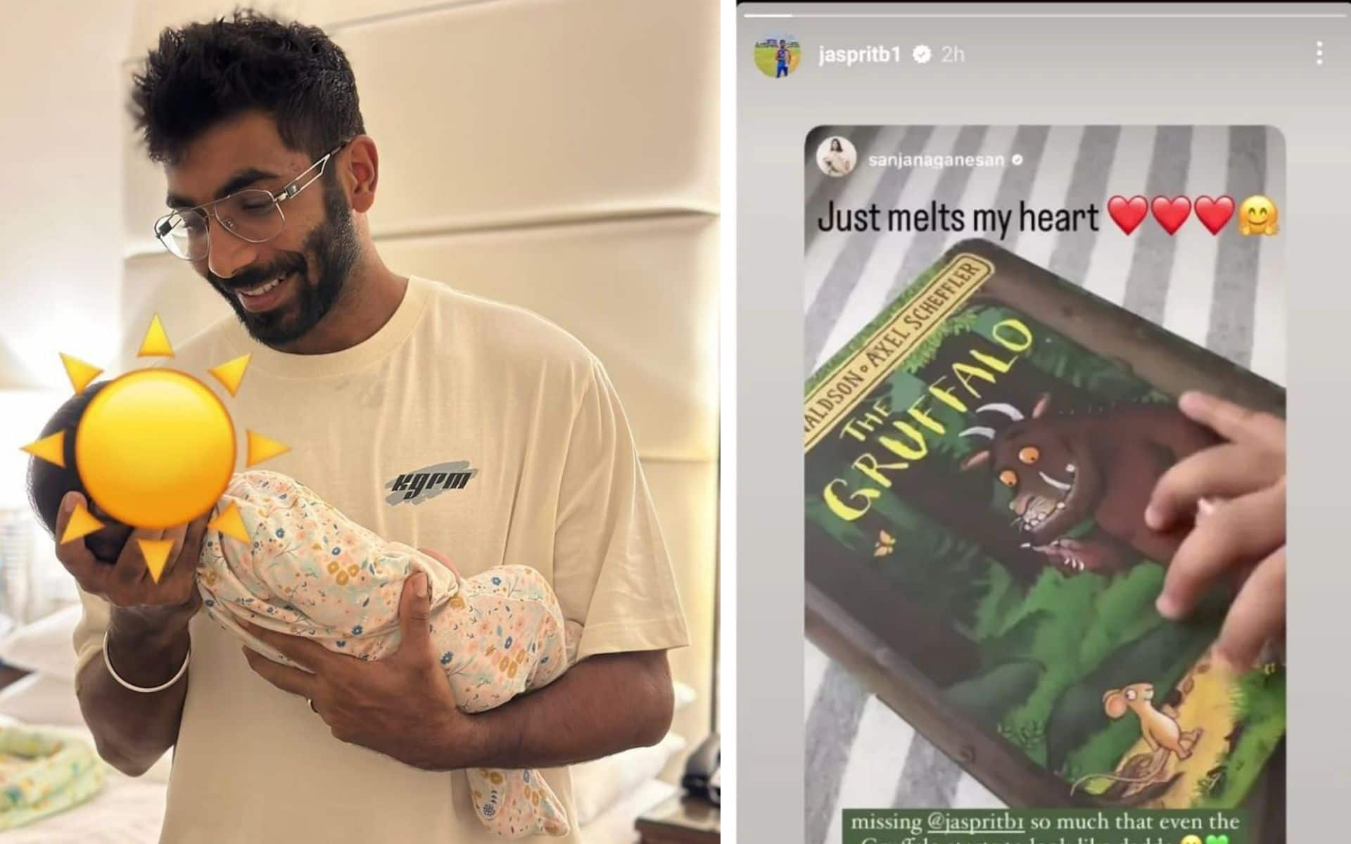 Jasprit Bumrah's Adorable Reaction To Son Angad [Instagram]